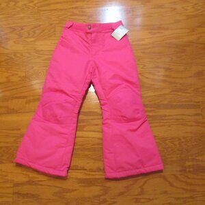 Swiss Tech Girls PInk Snow Pants, Sizes Small 6 6x NWT